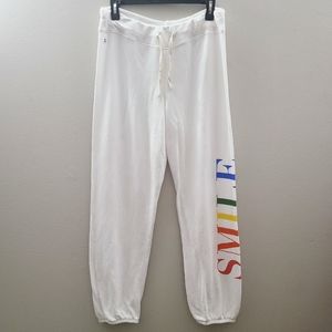 Sundry Rainbow Smile Joggers Sweatpants